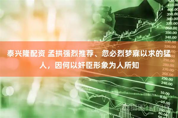 泰兴隆配资 孟拱强烈推荐、忽必烈梦寐以求的猛人，因何以奸臣形象为人所知