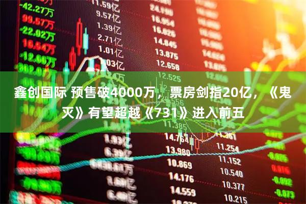 鑫创国际 预售破4000万，票房剑指20亿，《鬼灭》有望超越《731》进入前五